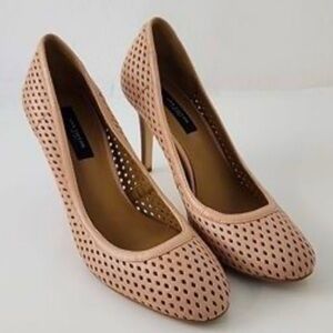 Ann Taylor Nude Perfect Pump in
Perforated Leather